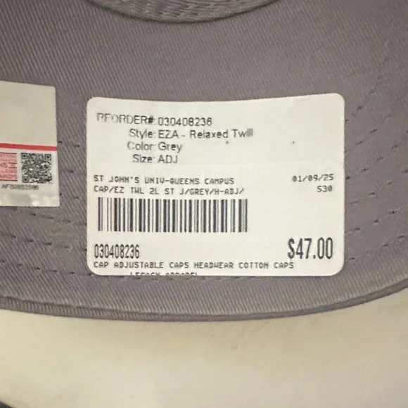 Legacy Gray Cap with Red Logo - Picture 4 of 4